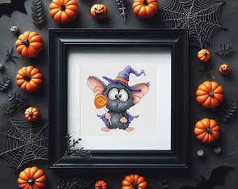 Petit Magicien des Bonbons : souris d'Halloween (Patron PDF)