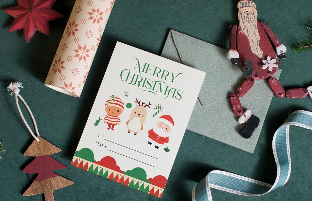 Christmas Thank You Printable Card / Instant Download PDF / Holidays ...