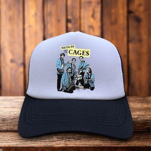 Nikolaus Cage Band Unisex Trucker Cap Schwarz Snapback Horror Comedy Ball Cap