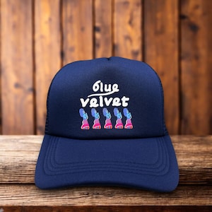 Blue Velvet Unisex Trucker Hat Navy Snapback Film Lover Gift