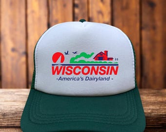 Gorra de camionero unisex Wisconsin America's Dairyland