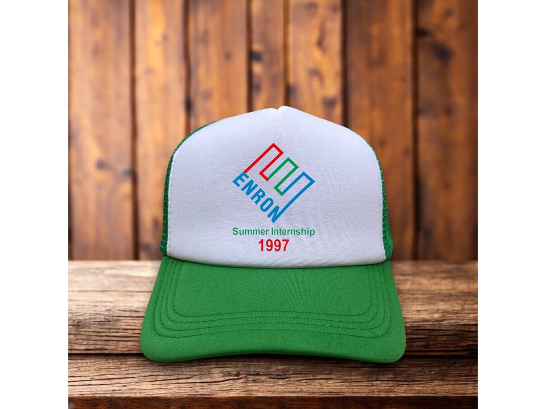 Intern Hat Enron Summer Internship 1997 Trucker Hat - Funny Parody Meme - Etsy