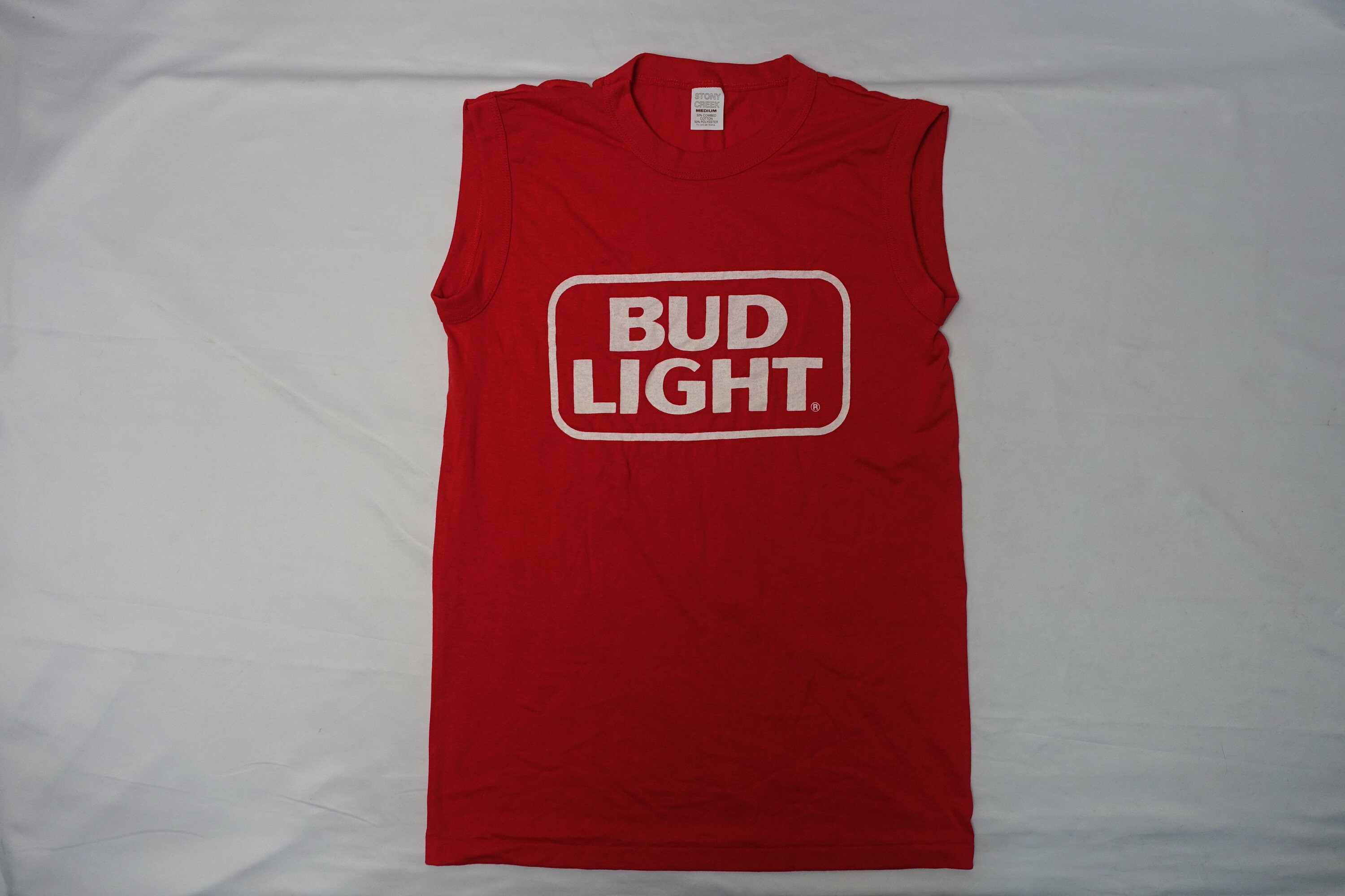 Vintage BUD LIGHT BEER Muscle Style T 