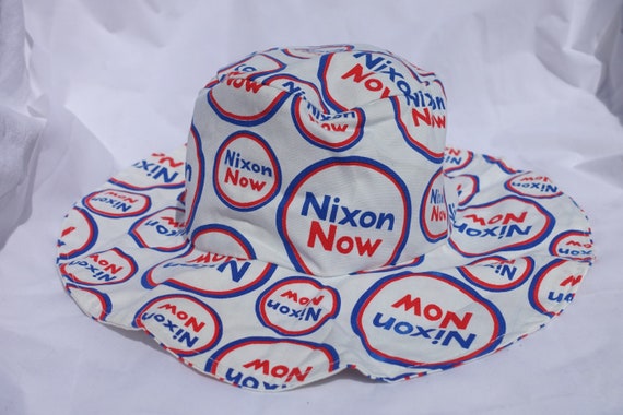 Vintage NIXON NOW Bucket Beach Floppy Cap Sun Hat