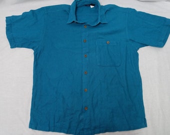 Vintage PATAGONIA 90's Cotton Button Down Shirt Sz-M Hawaiian Style