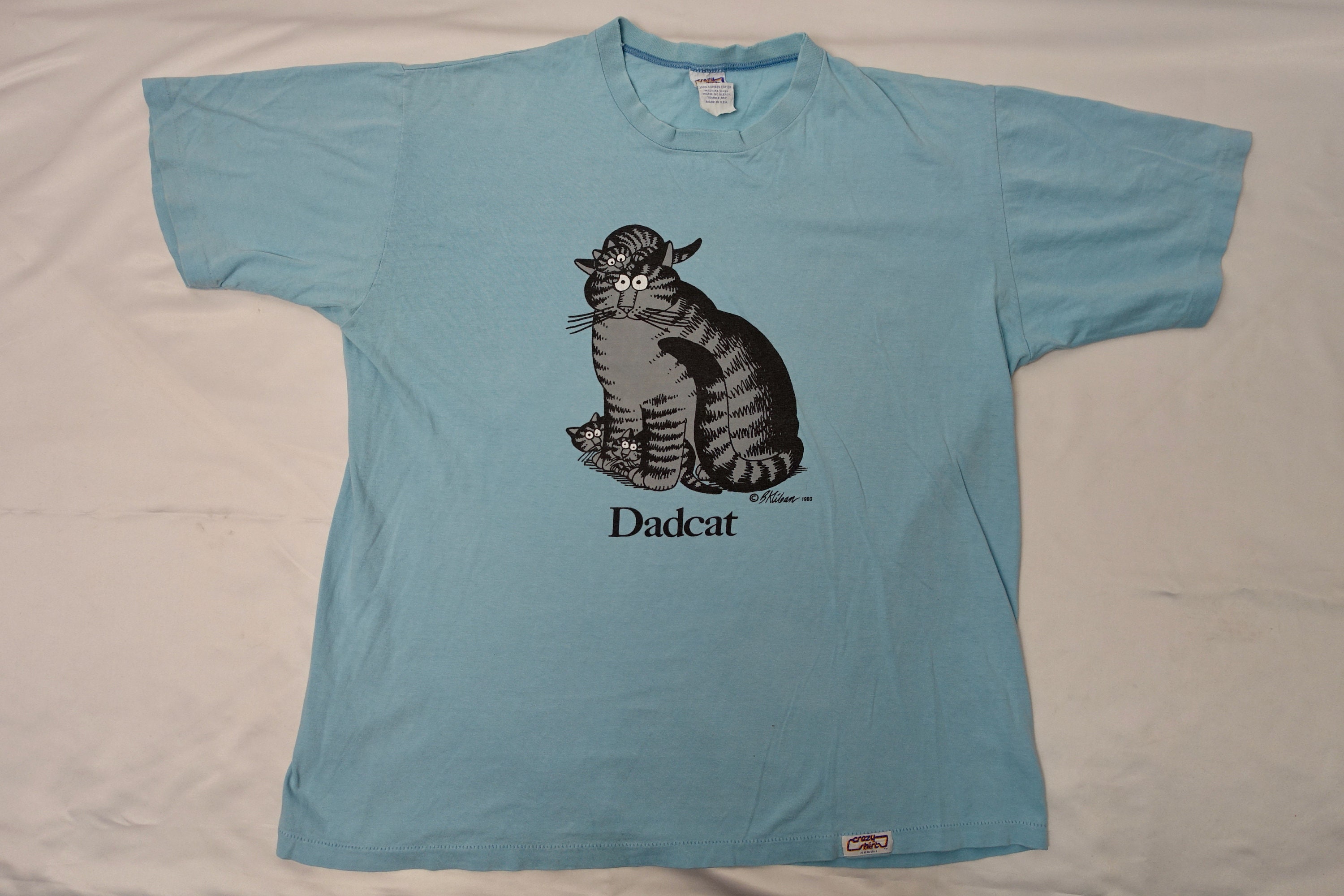 Vintage KLIBAN CAT DADCAT Print 80's T-shirt Crazy Shirts - Etsy ...