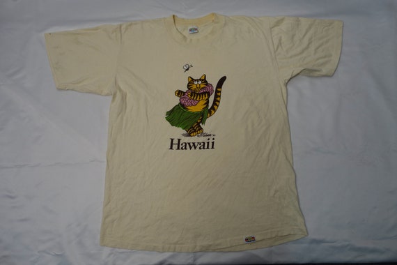 Vintage KLIBAN CAT HAWAII 70's T-shirt Crazy Shirts Label - Etsy ...