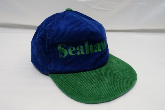 Vintage SEATTLE SEAHAWKS Corduroy 80's Snapback Tr