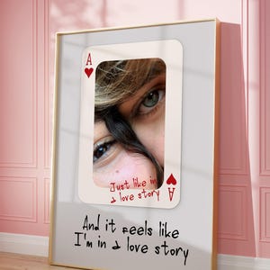 Custom Valentine's Day Gift For Her, Playing Cards Unique Couples Gift, Personalized Digital Download, Wall Art, Gift for Friends