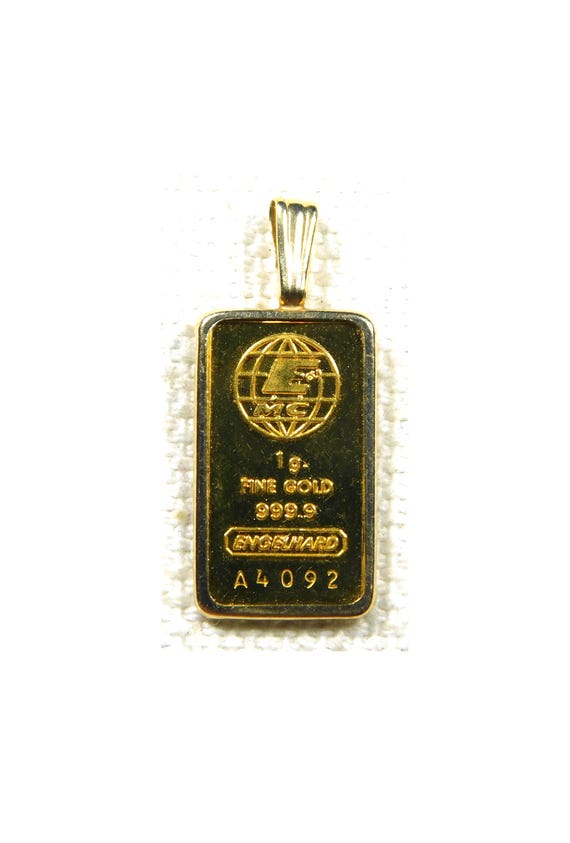 ENGELHARD 24K Yellow GOLD 1 Gram PENDANT Estate