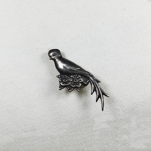 MEXICO Cast Silver Handmade Vintage &#39;Bird&#39; Pin