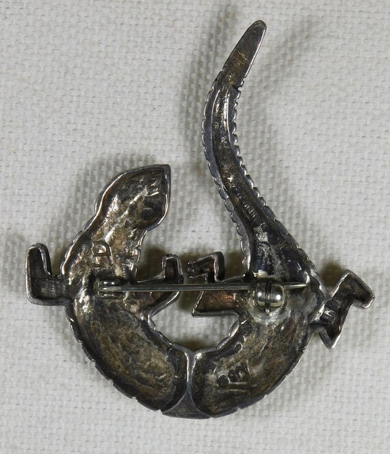 STERLING, Multi STONE Inlay 'Reptile' Native Amer… - image 6