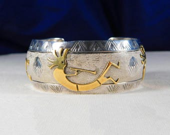 NAVAJO J.C. DELGARITO RANGER Set Sterling Stamped Domed 4  display picture 1