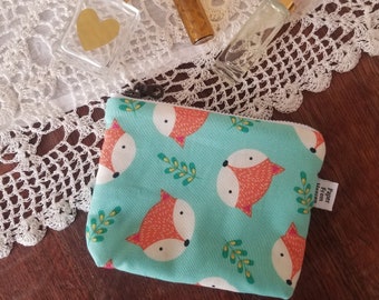 Zipper Pouch ITY-BITY - Fox - mini change pouch essential oil bag coin pouch Zip Wallet Essential oil accessories
