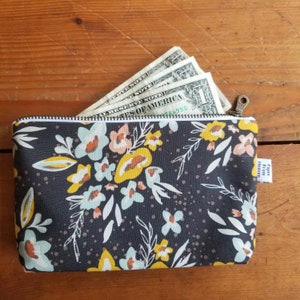 Navy Purse Zipper Bag Floral Sewing Tool Embroidery Case Flower Bible Journal Pencil Pouch Aqua Travel Medicine Bag :Dawn on the Prairie