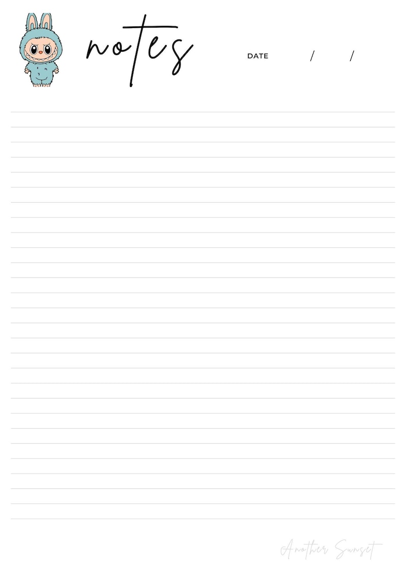 30 Labubu Green Grape Notes, Labubu Doll Template, Notes, Writing ...