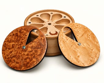Compact 7-Day Pill Organizer: Engraved Wooden Travel Pill Box, AM/PM