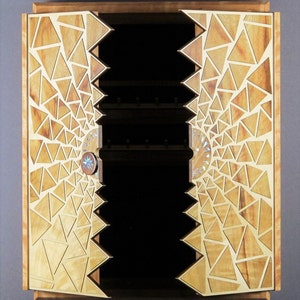 Custom Wall Mount Jewelry Cabinet for efficient storage of rings, necklaces, and earrings