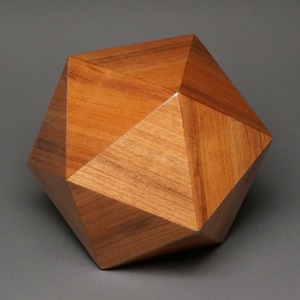 Unique Wood Cremation Urn for a Small Human or Pet up to 125 pounds, Original Design Aust. Blackwood