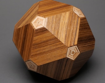 High Quality Cremation Urn for Pets and small Humans ashes up to 65 pounds, Exotic woods