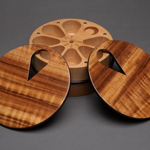 Large 7 Day AM PM Wood Pill Box, Weekly Vitamin Organizer