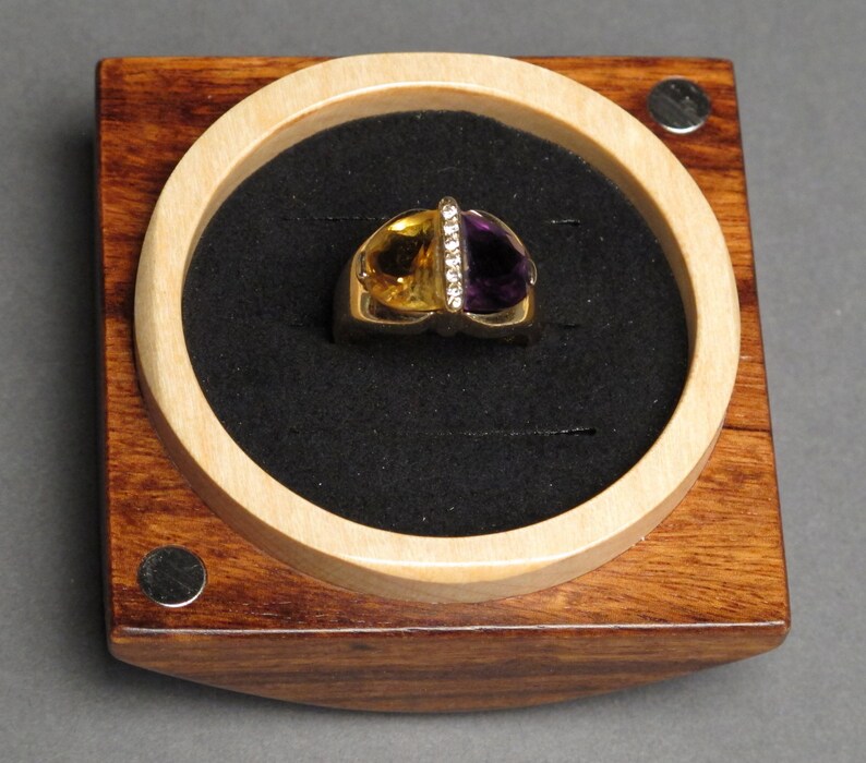 Small Wooden Ring and Keepsake Box with an Optional Foam Ring Insert, Makes a Great Proposal Ring Box image 8