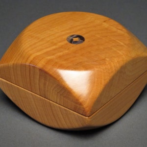 Small Wooden Ring and Keepsake Box with an Optional Foam Ring Insert, Makes a Great Proposal Ring Box English Yew