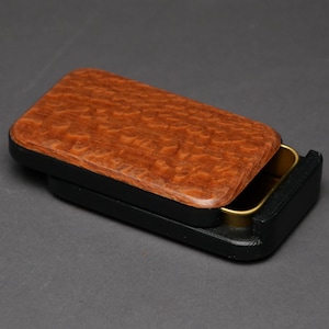 Large Slide Open Pill Box, Secure Sliding Lid, perfect purse size