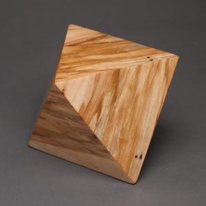 Small Geometric Cremation Urn for a Baby or Small Pet Ashes, 20 cu-in