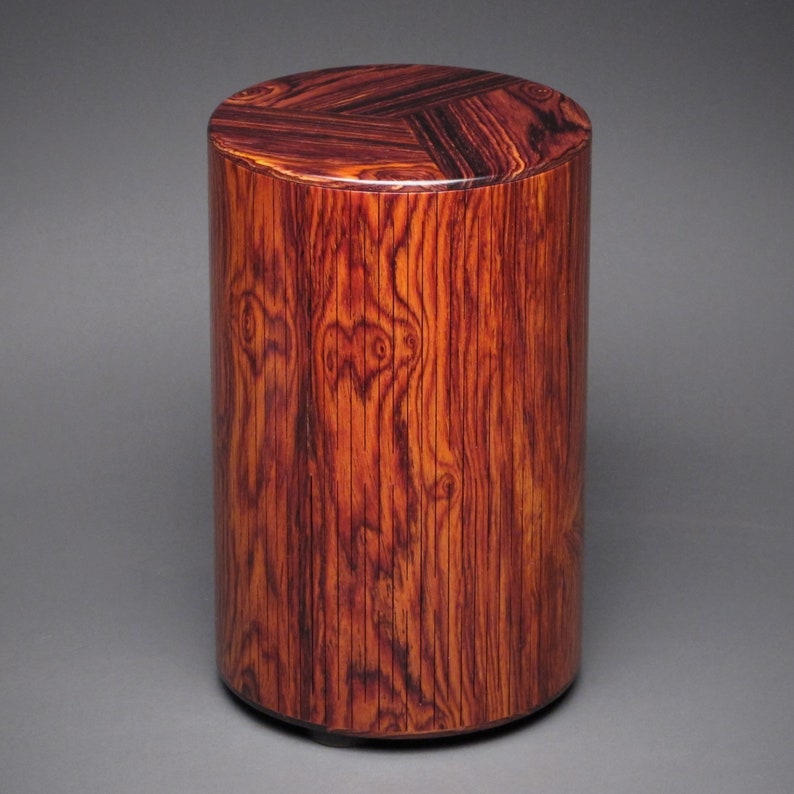 Cocobolo Mantle Urn for Adult Human Ashes up to 205 pounds image 1
