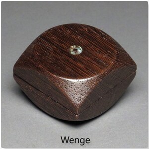 Small Wooden Ring and Keepsake Box with an Optional Foam Ring Insert, Makes a Great Proposal Ring Box Wenge