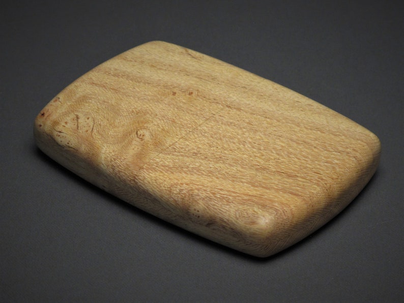 Cartera de madera personalizada o tarjetero elaborado con maderas exóticas Tamarind