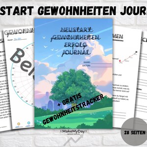 Neustart Gewohnheiten Erfolg Journal – Dein digitales Journal für positive Veränderung & persönliches Wachstum.