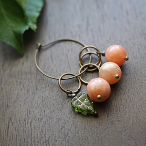Summer Peach Stitch Marker Set • Fruit Stitch Markers • Unique Knitting Gift