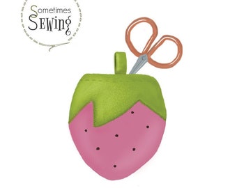 Scissor Keeper Pattern • Sweet Berry Scissor Pocket PDF Sewing Pattern • DIY Gift for Sewists Easy Sewing Pattern