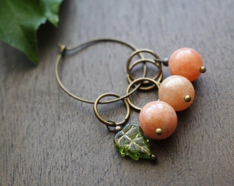 Summer Peach Stitch Marker Set • Fruit Stitch Markers • Unique Knitting Gift