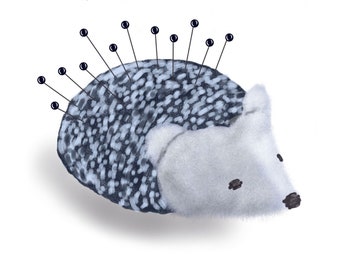 Easy Sewing Pattern • Little Hedgehog Pincushion PDF Sewing Pattern • DIY Gift for Sewists Easy Sewing Pattern