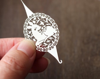 Woodland Doe Needle Threader • Deer Sewing Tool • Unique Gift For Seamstress