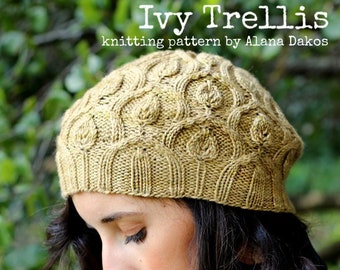 Ivy Trellis Knitting Pattern PDF