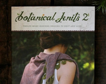 Libro de tejido • Libro impreso Botanical Knits 2 - 12 diseños más inspirados para tejer y amar • Regalo de tejido • Patrones de tejido intermedio