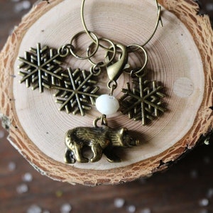 Stitch Markers • The Unhibernating Bear Stitch Marker Set for Knitting • Best Gift for Knitters