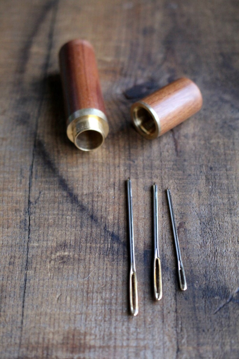 Storage Case • Wooden Tapestry Needle Case • Sandalwood Or Ebony Sewing Gift • Unique Gift for Knitters