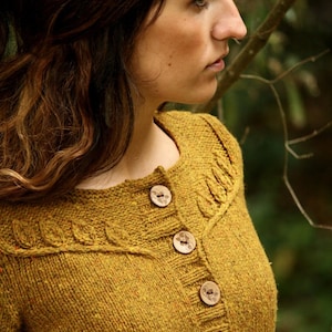 Women&#39;s Cardigan Knitting Pattern • Twigs and Willows Knitting Pattern PDF • Intermediate Knit Pattern