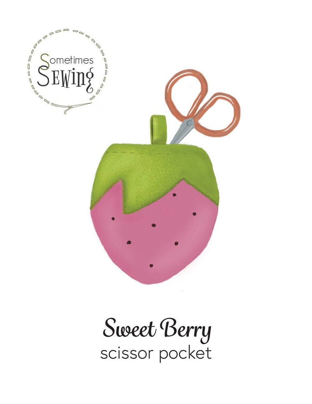 Scissor Keeper Pattern Sweet Berry Scissor Pocket PDF Sewing Etsy
