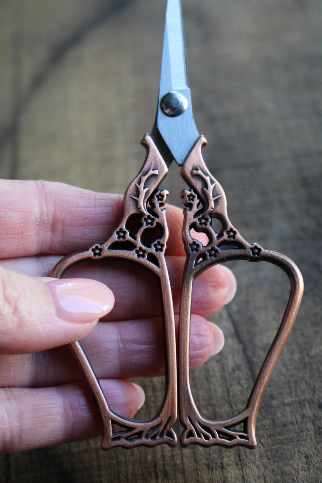 Cherry Blossom Embroidery Scissors Rustic Vintage Style Quilting ...