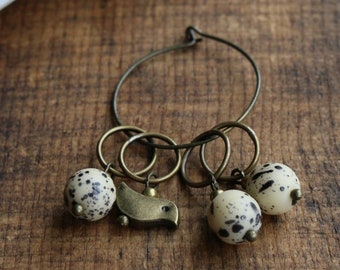 Speckled Eggs and Hatchling Stitch Marker Set for Knitting  • Cute Bird Stitch Marker Set • Unique Knitting Gift for Mom
