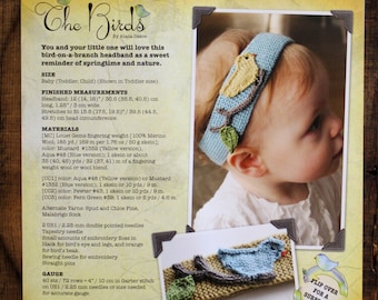Knit Headband Pattern • The Birds / The Bees Printed Knitting Pattern • Knitting Pattern Gift