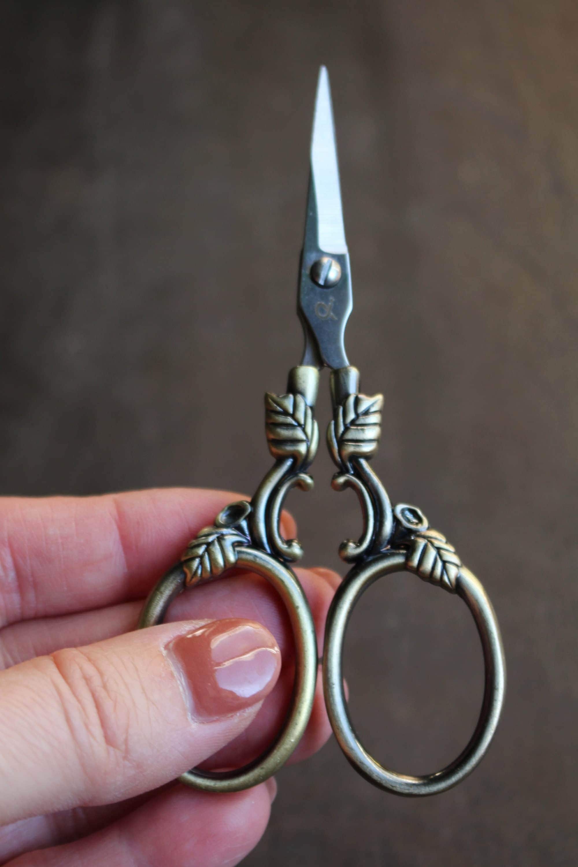 Small Stainless Knitting Scissors Steel Craft Scissors // Small Yarn  Notions or Sewing Scissors 