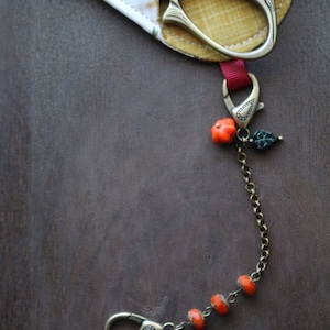 Harvest Pumpkin Scissor Chain • Autumn Inspired Accessory for Embroidery Scissors • Handmade Sewing Gift • Unique Gift for Quilters