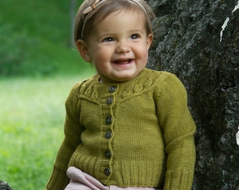 Baby Sweater Knitting Pattern • Twiggy Knitting Pattern PDF • Intermediate Knit Pattern
